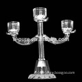 Glass crystal candle holders